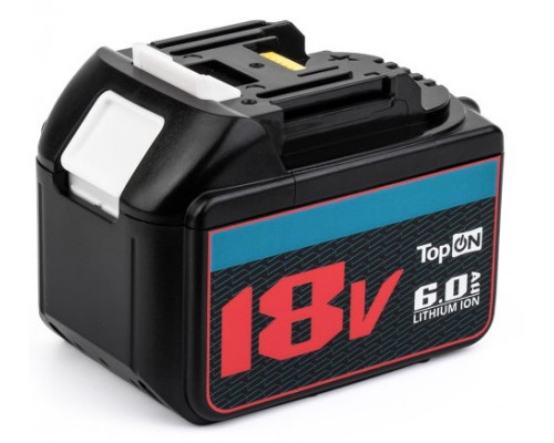Аккумулятор TopON для Makita BL1860B 18В, 6.0Ah (Li-Ion) TOP-PTGD-MAK-18-6.0