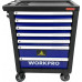 Тележка инструментальная WORKPRO WP285002B, 7 ящиков с 9 ложементами