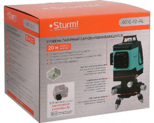 Лазерный уровень Sturm 4010-12-AL