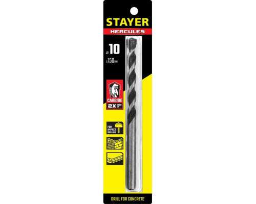 Сверло по бетону STAYER PROFESSIONAL ударное, 10x150мм 2915-150-10