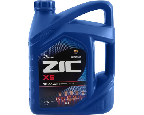 Масло моторное ZIC X5 10W40 4 л 162622