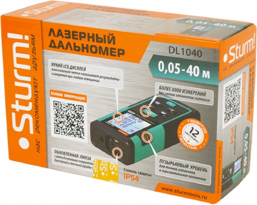 Лазерный дальномер Sturm DL1040