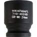 Ударная головка 6-гранная 1/2" WiederKraft WDK-710-4024, 24 мм