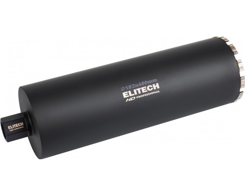 Алмазная коронка для мокрого сверления ELITECH 1110.012400 HD с охлаждением, 152х450, 1 1/4