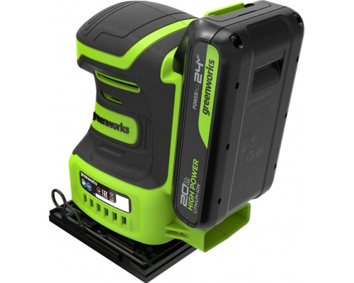 Плоская шлифмашина аккумуляторная GREENWORKS G24SS14 24V, АКБ 2Ач и ЗУ 3100507CUA