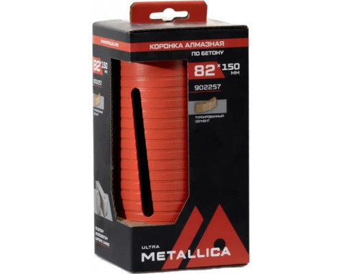 Коронка буровая SDS-plus METALLICA Ultra 82x150 мм М16 алмазная сегментная удлин. по бетону 902257