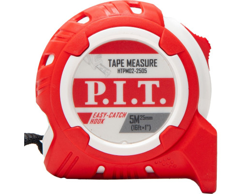 Рулетка P.I.T. HTPM02-2505 с фиксатором 5 м x 25 мм