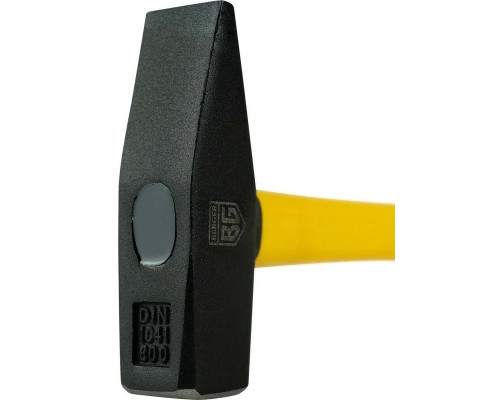 Молоток слесарный BERGER BG1515 кованый, фиберглассовая рукоятка, 800 г. 345 мм