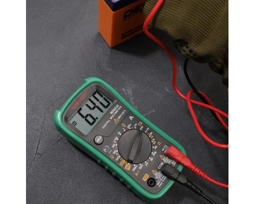 Мультиметр цифровой MASTECH MS8238 в кожухе с тестом батареек 13-2026