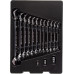 Набор комбинированных ключей KING TONY 9-102A15MR с трещоткой, 15 предметов, в ложементе