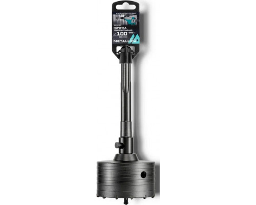 Коронка буровая SDS-max METALLICA Optima 100x250/110 мм твердосплавная H=50мм, M22,0х2,0 мм, с адаптером 907238