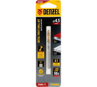 Сверло по металлу DENZEL Р6М5, Golden Tip спиральное 4,5x80мм 718231