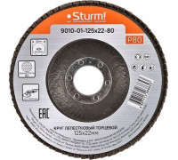 Круг лепестковый Sturm 9010-01-125x22-80 125х22, p80