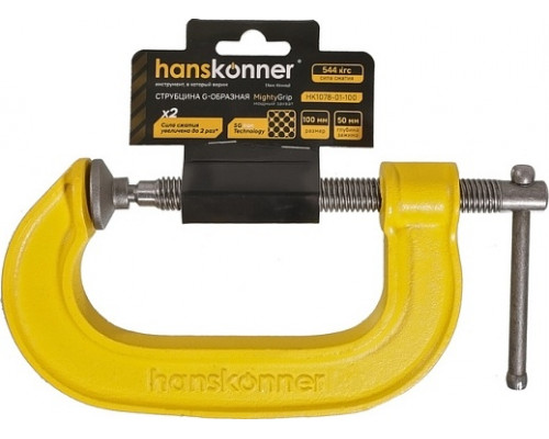 Струбцина G-образная HANSKONNER HK1078-01-100 100 мм / 4''