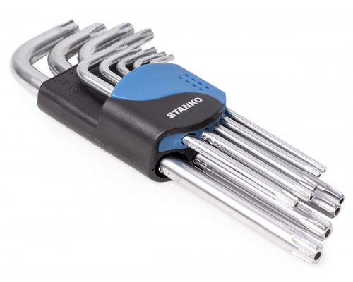Набор угловых длинных ключей TORX STANKO CS11129L, 9 шт