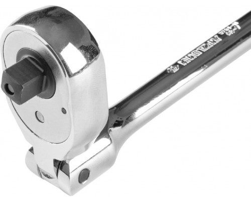 Трещотка KING TONY 3781-11F 3/8" 280 мм, 32 зуба, флажковая с кнопкой, шарнир