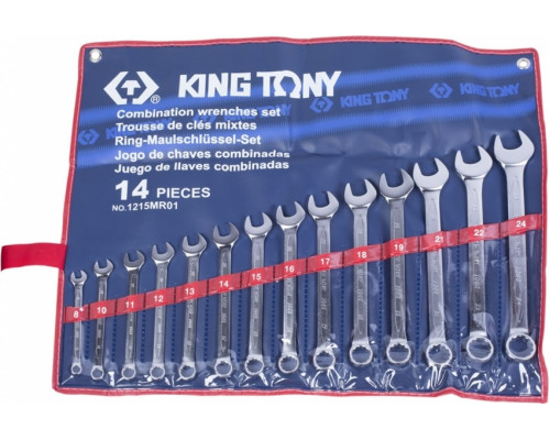 Набор ключей комбинированных KING TONY 1215MR01, 14 предметов