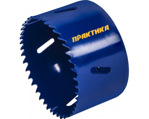 Коронка биметаллическая ПРАКТИКА 76 мм (3
