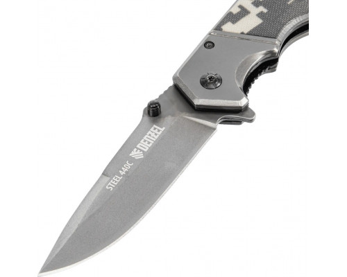 Нож Denzel 79209 складной, системы Liner-Lock, с накладкой G10