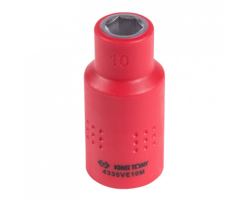Головка торцевая диэлектрическая KING TONY 6-гранная 1/2", 10 мм 4335VE10M