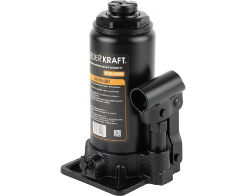 Домкрат бутылочный WiederKraft WDK-81080 8 т