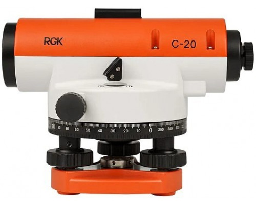 Нивелир оптический RGK C-20 с поверкой, комплект 750028