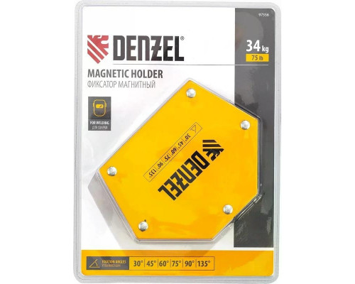 Магнитный угольник Denzel 97556 с усилием 34 кг