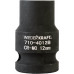 Ударная головка 6-гранная 1/2" WiederKraft WDK-710-4012, 12 мм