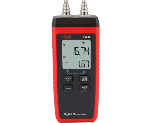 Манометр цифровой RGK PM-12 с поверкой 721395