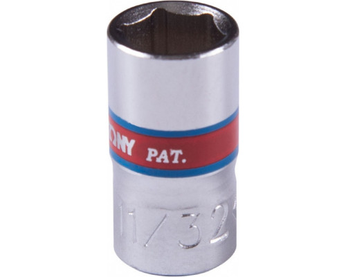 Головка 6-гранная 1/4" 11/32" KING TONY 233511S