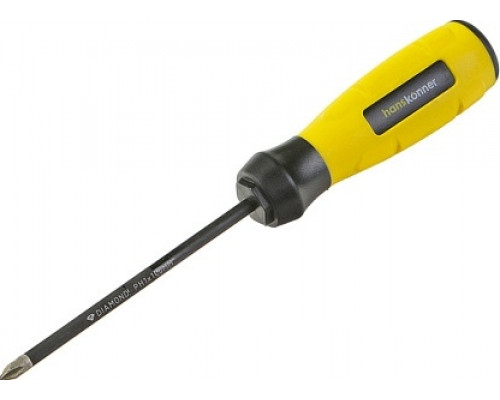 Отвертка крестовая HANSKONNER HK1040-16-PH1-100 алмазн. наконечник