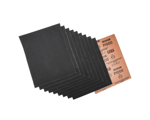 Лист шлифовальный ARNEZI R8011070 водостойкий 230x280 мм P1000 DIY (10шт)