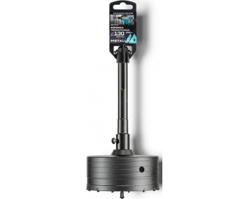 Коронка буровая SDS-max METALLICA Optima 130x250/110 мм твердосплавная H=50мм, М22,0х2,0 мм, с адаптером 907276