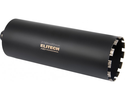 Алмазная коронка для мокрого сверления ELITECH 1110.012400 HD с охлаждением, 152х450, 1 1/4