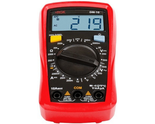 Мультиметр цифровой RGK DM-10 с поверкой 779623