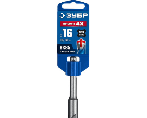 Бур SDS-plus ЗУБР ПРОФИ-4Х 16x160 мм 29313-160-16