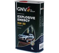 Масло моторное GNV Explosive Energy 0W30 Synthetic 1 л (металл. канистра) GEE1M10453040120030001