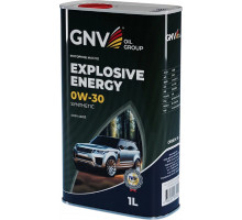 Масло моторное GNV Explosive Energy 0W30 Synthetic 1 л (металл. канистра) GEE1M10453040120030001