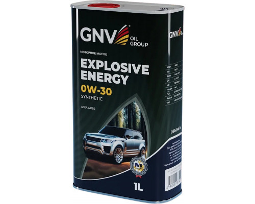 Масло моторное GNV Explosive Energy 0W30 Synthetic 1 л (металл. канистра) GEE1M10453040120030001