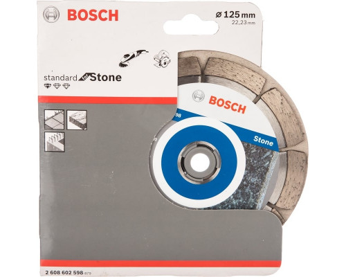 Алмазный диск универсальный BOSCH 125х22.2 мм Professional for Stone 2608602598
