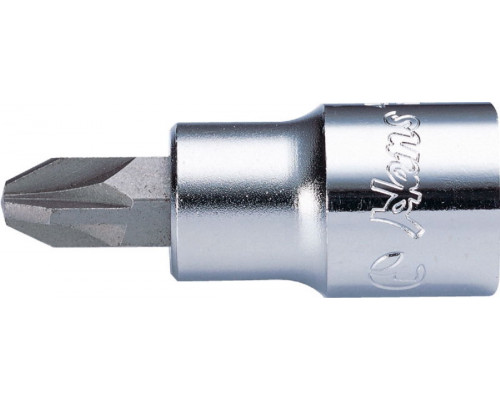 Головка Pozidriv HANS 2023PZ2 короткая торцевая 1/4" PZ2