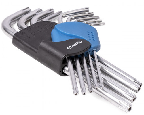 Набор угловых длинных ключей TORX STANKO CS11129L, 9 шт