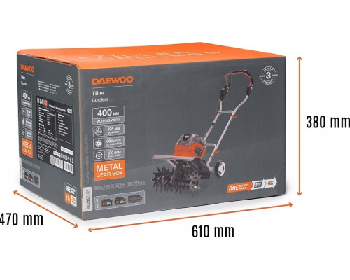 Культиватор DAEWOO DAT 3542Li SET аккумуляторный, 40 см