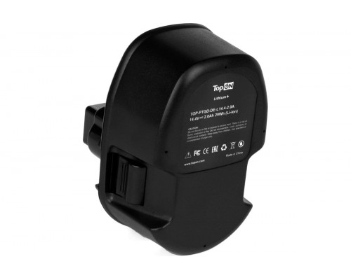 Аккумулятор TopON для DeWalt DC 14.4В, 2.0Ah Lithium+ (Li-ion) TOP-PTGD-DE-L14.4-2.0A