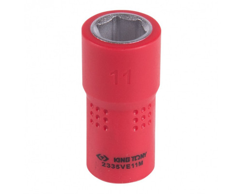 Головка торцевая диэлектрическая KING TONY 6-гранная 1/4", 11 мм 2335VE11M