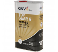 Масло трансмиссионное GNV Top Gear G Synthetic 75W80 GL-4 1 л (металл. канистра) GTG1G72015G40007580001