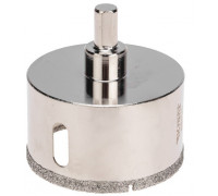 Алмазная коронка для мокрого сверления Kranz KR-92-0020 80мм по керамограниту с центров. сверлом