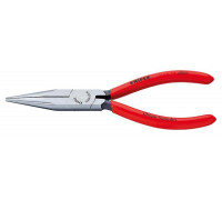 Длинногубцы KNIPEX KN-3021140SB плоскокруглые рифленные губки 42 мм, длина 140 мм
