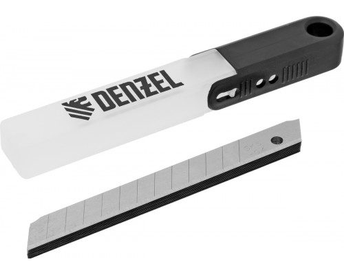 Лезвие для ножа Denzel 79300 9 мм, сталь SK5-0,4 мм, 10 шт
