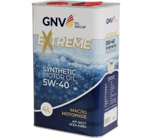 Масло моторное GNV Extreme 5W40 4 л (металл. канистра) GE11021922010010540004